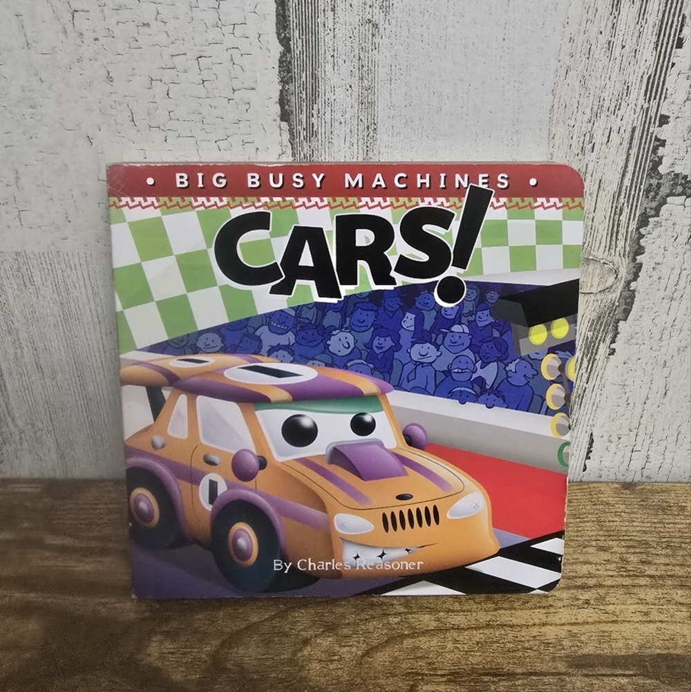 Big Busy Machines: Cars! Kids Board Book